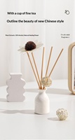 Coffret Cadeau de Noël Diffuseur d'Huiles Essentielles en Céramique Sans Flamme à la Lavande pour Intérieur avec Parfum Longue Durée