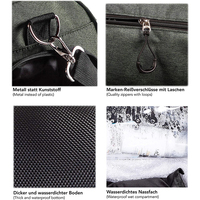 Sac de voyage léger à prix abordable avec compartiment à chaussures et fermeture éclair pour hommes, idéal pour le fitness, le sport et la salle de sport