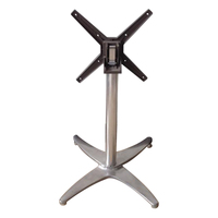 Pied de table pliant en aluminium réglable en hauteur pour table courbe, idéal pour café, restaurant, bar, matériel de mobilier