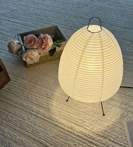 Lámpara de Mesa de Papel de Arroz Estilo Japonés, Estilo Wabi-Sabi, para Sala de Estar, Decoración Artística de Diseño de Alta Gama, Lámpara de Noche - Product Image 4
