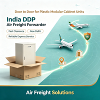 Transitaire aérien DDP Inde porte-à-porte pour unités de meubles modulaires en plastique, dédouanement rapide, service express fiable à New Delhi