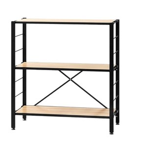 Passing On <b>The</b> <b>Kingdom</b> Industrial Bookcase 3 Tier Ironwood Modular Freestanding Storage Rack For Living Room - Product Image 5