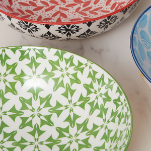 Bát salad gốm sứ men lớn, tùy chỉnh số lượng lớn, nhiều kiểu dáng, in họa tiết men dưới lớp men, màu sắc bóng mượt, bát mì ramen dùng cho tiệc tùng - Product Image 6