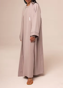 नए फैशन नरम कपड़े वाली महिलाएं मुस्लिम महिलाओं के लिए खिमोनो के साथ जरूरी कपड़े - Product Image 4