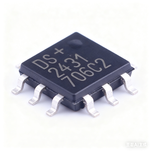 رقاقة متحكم دقيق 32 بت DS2431P جديدة أصلية من ADI <span class=keywords><strong>DALLAS</strong></span>، شريحة IC مع ذاكرة فلاش EEPROM سعة 1024 بت في عبوة TSOC-6 - Product Image 1