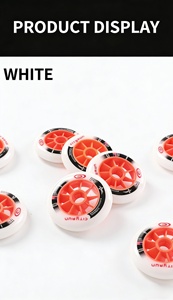 Ruedongle 90 100 110mm Roues de <span class=keywords><strong>patins</strong></span> à roulettes en PU résistantes à l'usure, glisse fluide, durables, frein de dérive, design lumineux - Product Image 5