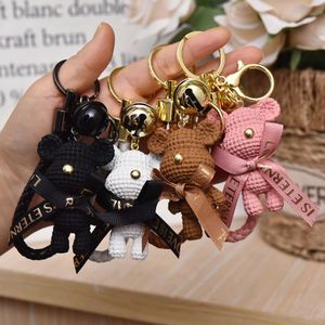 New Cartoon Resin Wool Bear Keychain <b>Chain</b> Female Creative Cute Fashion Couple Accessories Bag Pendant Gift <b>Key</b> <b>Chains</b> - Product Image 1