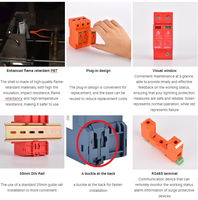 Dispositifs de protection contre les surtensions PBT ignifuges améliorés enfichables DC800V étanches T2 pour boîtier spd