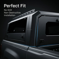 Bâche de coffre de camionnette rétractable manuelle en acier étanche Trigallop pour F150 2010-2022 T21