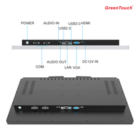 23.8 "Financier Capacitif Tactile Tout en Un 10 Points Tactile IP65/IK08 Bornes Libre Service Avant