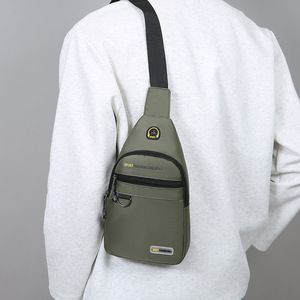 Men's Chest <b>Bag</b> Nylon Large Capacity Multi Layer Crossbody <b>Bag</b> For Casual Sports Cycling - Product Image 4