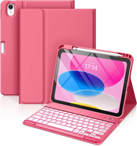 Ailestecca เคสแท็บเล็ตปกป้องแบบฝาพับหนังสือทำจากซิลิโคน TPU มีช่องใส่คีย์บอร์ดและปากกาสำหรับ <span class=keywords><strong>iPad</strong></span> Pro 11 - Product Image 4