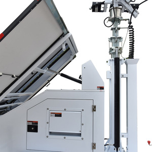 Nhiệm vụ nặng nề 360 ° xoay thủy lực 8M Kính thiên văn mast bảng điều khiển năng lượng mặt trời thời gian dài pin di động tháp ánh sáng - Product Image 4