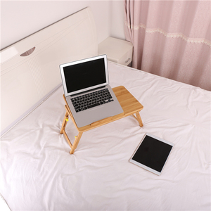 Bàn Học Nhỏ Đa Chức Năng Bán Buôn 2019 Tùy Chỉnh Bàn Giường Ngủ Máy Tính Xách Tay Bằng Tre Gấp Được - Product Image 3