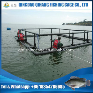 HDPE flotante perca del Nilo lago cosecha de peces jaula granja - Product Image 3