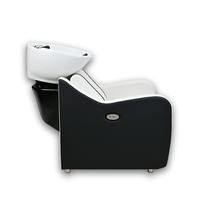 Lit de lavage de cheveux électrique inclinable avec télécommande, hauteur réglable, en PU imperméable, semi-inclinable, pour salon et spa