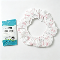 Protège-siège de toilette jetable XL double couche portable, coussin épais imperméable non tissé pour les voyages et les toilettes publiques