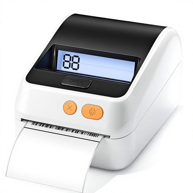 PHOMEMO D421R Thermal Shipping Label Printer RFID Auto Size Detection 4x6 Thermal Printer with Segmented Code Screen High-Speed