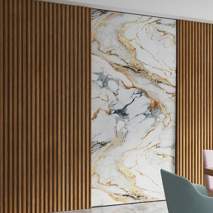 Panneau mural décoratif en <span class=keywords><strong>PVC</strong></span> pour salon, motif personnalisé, luxe, haute brillance, <span class=keywords><strong>dalle</strong></span> de marbre UV, 2 mm, 2,5 mm - Product Image 1