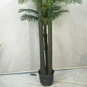 Custom Faux Areca Palm Groene Bonsai Plastic Planten Kunstmatige Bomen Voor Indoor Huisdecoratie