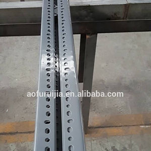 מתכוונן צבוע אבקה מצופה אחסון זינק מתכת מדף פלדה מחוררת זווית מדפי - Product Image 2