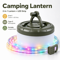 Lampe de camping LED HT-300 IP44 avec crochet de suspension extérieur, Type-C 1800mAh pour atelier de réparation automobile