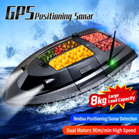 Barco Cebador de Pesca de Plástico TUOLI TLB009 con Control Remoto GPS, Alcance de 500m, Carga Útil de 8kg, Nivel de Resistencia a las Ondas 6-7