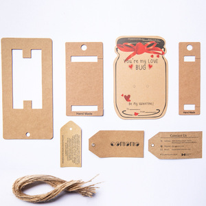 Etiquetas Colgantes <span class=keywords><strong>de</strong></span> Papel Kraft <span class=keywords><strong>de</strong></span> Alta Calidad con Cordel para Bodas, Navidad, Cumpleaños, Acción <span class=keywords><strong>de</strong></span> Gracias, Recuerdos <span class=keywords><strong>de</strong></span> Fiesta, Manualidades - Product Image 6