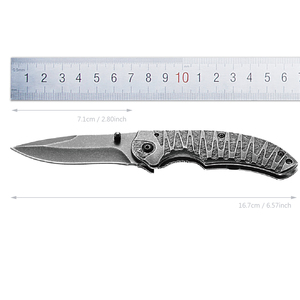 Cuchillo plegable EDC de bolsillo de acero inoxidable 3Cr13 al por mayor en línea para actividades al aire libre - Product Image 1