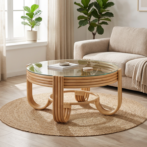 Eco-friendly Rattan Modern Coffee & Tea <b>Table</b> Durable Easy to Clean Handcrafted Cheap From Vietnam - Product Image 1