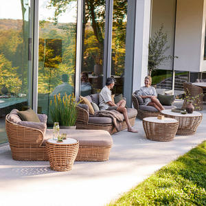 Sofá de Ratán para Exteriores de Una Plaza, Estructura de Aleación de Aluminio, Ratán PE Resistente a los Rayos UV, Sofá de Jardín Impermeable - Product Image 2