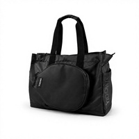 Sac de transport Pickleball en nylon 30-40L, étanche, avec fermeture éclair, compartiment pour raquettes, protection pour ordinateur portable, compartiment pour chaussures, compartiment pour vêtements mouillés