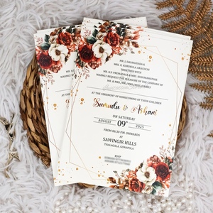 Invitaciones de Boda de Papel <span class=keywords><strong>y</strong></span> Cartulina con Impresión Tipográfica <span class=keywords><strong>y</strong></span> Cinta de Sellado a Juego para Empresas de Eventos, Venta al Por Mayor - Product Image 4
