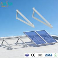Kit de trépied triangulaire réglable en aluminium pour la fixation de panneaux solaires sur toits plats et toitures métalliques – Structure de montage pour usine |   AISINEE