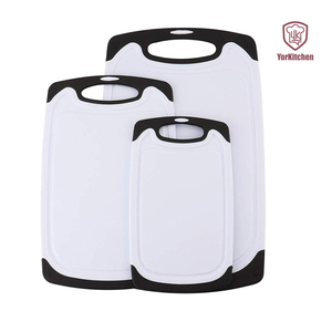 Plastic Cutting Board 3 Piece Chopping Board Plastic Cutting Board Set with Non-Slip Feet