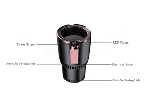 Gobelet isotherme intelligent 12V pour voiture, refroidisseur et chauffe-boissons 2 en 1, avec affichage LED - Product Image 5