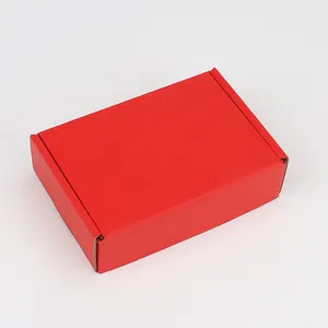Foldable Gift Display Window Box Customized Red Corrugated Cardboard Custom Square Paper Carton Box Airplane Paper Green