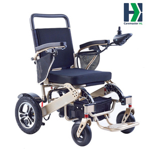 残疾人护理师手摇电动轮椅轻便低价可折叠电动轮椅 - Product Image 3