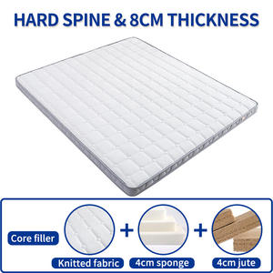 Kasur Kelapa Alami Busa Jute Organik Sehat Kekerasan Tinggi untuk Lansia Anak-anak Pelajar Tempat Tidur Tingkat Tipis - Product Image 3