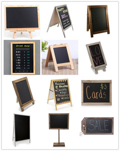 <span class=keywords><strong>Pizarra</strong></span> de Madera Moderna Independiente, Marco para Mensajes de Calle, Diseño Plegable Ecológico para Bodas - Product Image 6