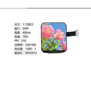 โมดูลจอแสดงผล AMOLED ขนาด 1.72 นิ้ว พร้อมระบบสัมผัส Incell ความละเอียด 356x400 จุด อินเทอร์เฟซ MIPI ชิปควบคุม SPD2012 แสงพื้นหลัง LED 400cd - Product Image 6