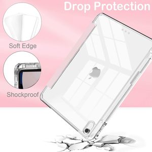 Máy tính bảng mỏng PU da rõ ràng bìa sau trường hợp với chủ bút chì cho <span class=keywords><strong>iPad</strong></span> (A16) 11th thế hệ 11 inch 2025 10th 10.9 inch 2022 - Product Image 4