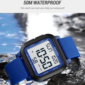 Montre de sport d'extérieur SKMEI 1894 pour hommes, alarme, chronographe, horloge, étanche 5 bars, affichage LED, montre numérique antichoc, Reloj Hombre - Product Image 2