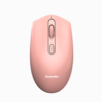 Mouse Nirkabel USB 2.4GHz 1600dpi 4-tombol Desain Ergonomis Optik Bertenaga Baterai Senyap untuk Laptop/PC Desktop Kantor
