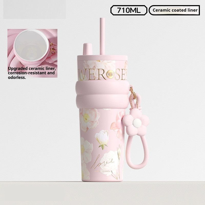 Pink  Ceramic inner liner