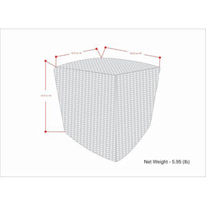 ครีม dB zelma/ตารางธรรมชาติทอ pouf สำหรับในร่ม/กลางแจ้งใช้เฟอร์นิเจอร์ลาน - Product Image 5