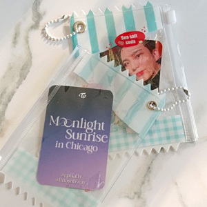 Transparent New Kpop Idol Custom Design PVC Plastic Photo Card Holder with Keychain Album Photo Card Holder With Prrotect Film - Product Image 3