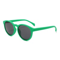 Lunettes de soleil à monture ronde unisexe, Gafas respectueux de l'environnement, en plastique d'océan recyclé, RPET gris bleu, verres polarisés, 2023