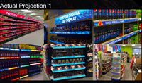 Écran LED intelligent GOB P1.5 pour étagère, ultra-fin 21 mm, étanche, pour publicité en supermarché et commerce de détail