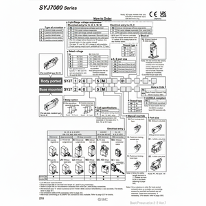Pièces pneumatiques SYJ7240-5MOZ d'électrovanne pneumatique SMC - Product Image 1